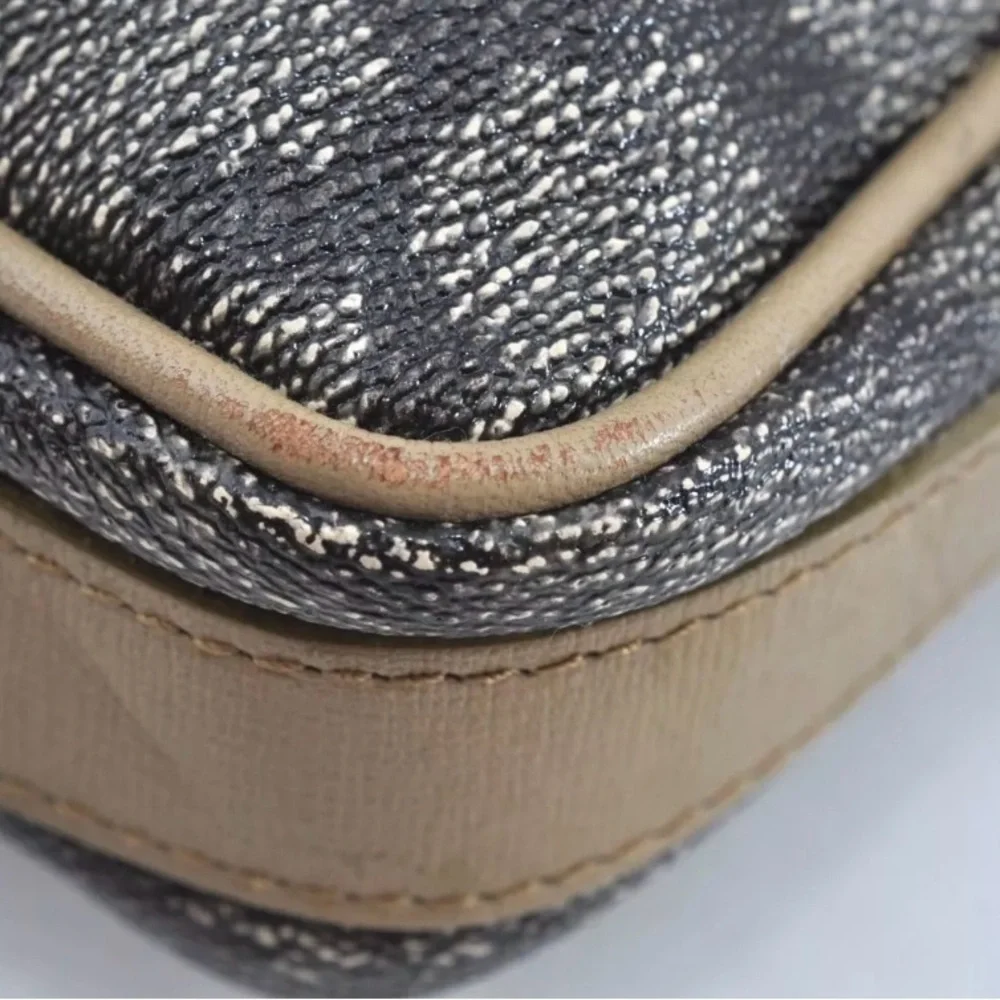 YVES Saint Laurent Coated Canvas Clutch/Handbag/Toiletry/ Cosmetic Bag‎